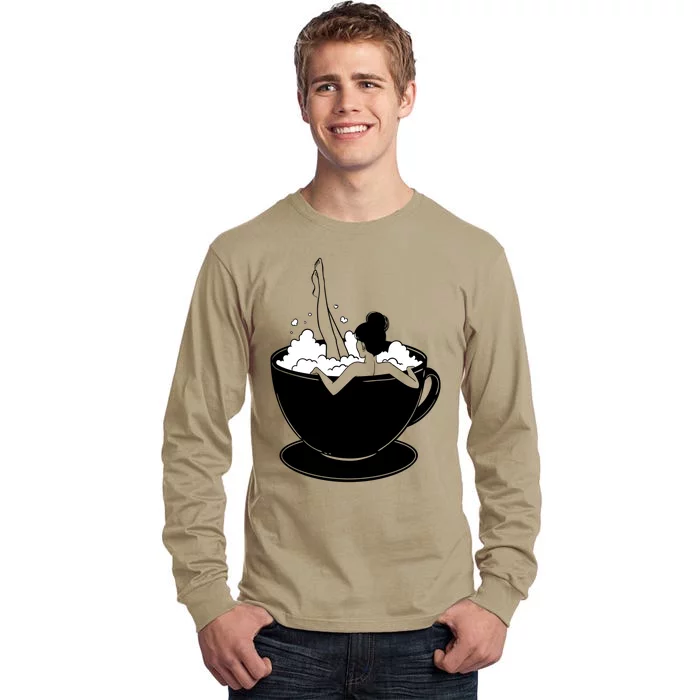 Coffee Lovers Bubble Bath Tall Long Sleeve T-Shirt