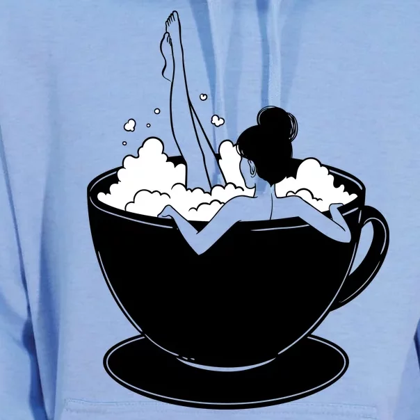 Coffee Lovers Bubble Bath Unisex Surf Hoodie