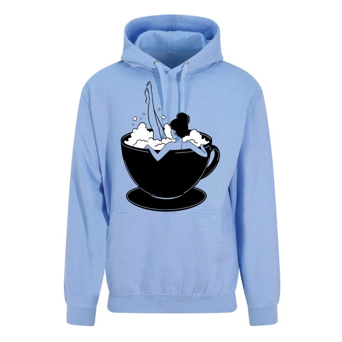 Coffee Lovers Bubble Bath Unisex Surf Hoodie