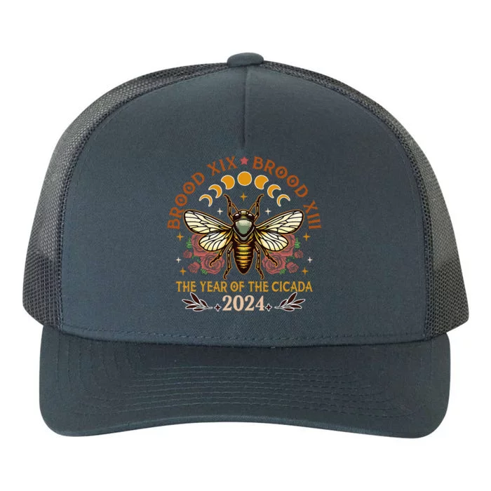 Cicada Lover Brood Xix Brood Xiii Year Of The Cicada 2024 Yupoong Adult 5-Panel Trucker Hat