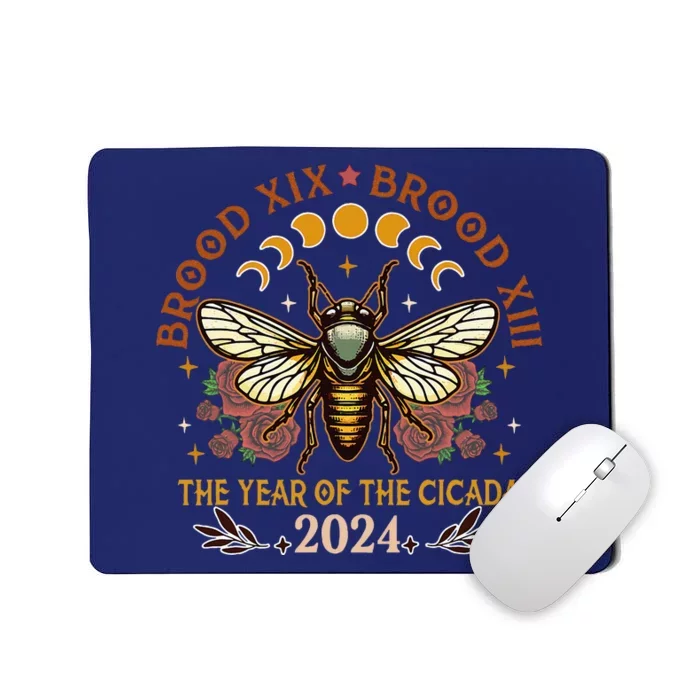 Cicada Lover Brood Xix Brood Xiii Year Of The Cicada 2024 Mousepad