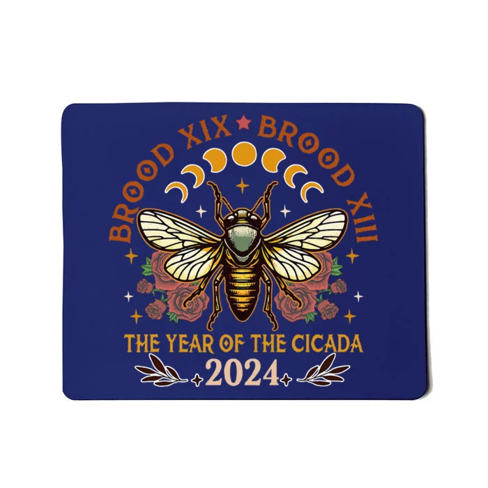 Cicada Lover Brood Xix Brood Xiii Year Of The Cicada 2024 Mousepad