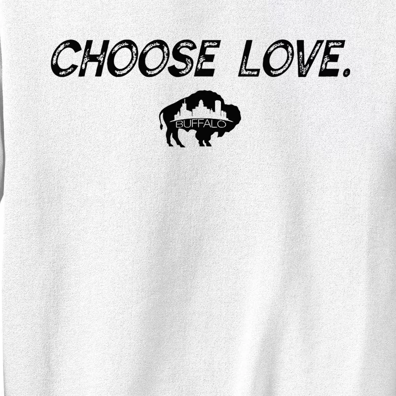 Choose Love Buffalo Stop Hate End Racism Choose Love Buffalo Sweatshirt