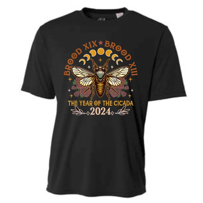 Cicada Lover Brood Xix Brood Xiii Year Of The Cicada 2024 Cooling Performance Crew T-Shirt