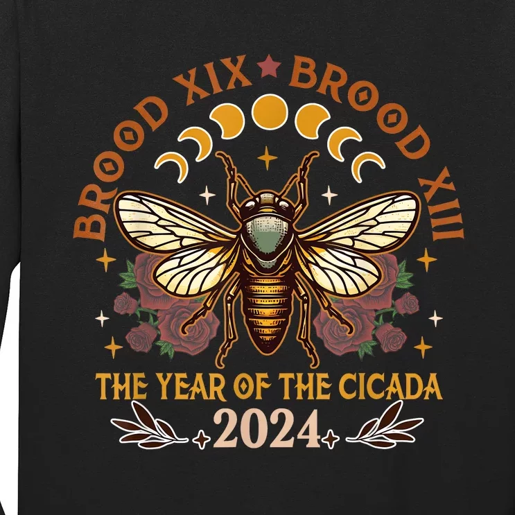 Cicada Lover Brood Xix Brood Xiii Year Of The Cicada 2024 Long Sleeve Shirt