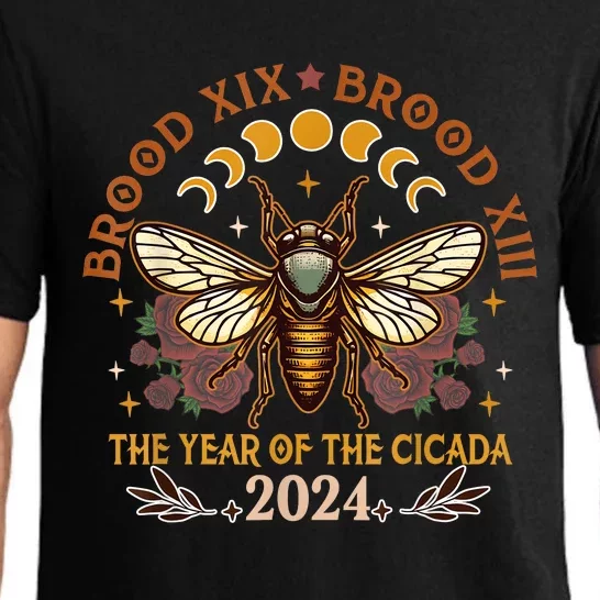 Cicada Lover Brood Xix Brood Xiii Year Of The Cicada 2024 Pajama Set