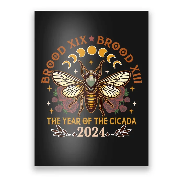 Cicada Lover Brood Xix Brood Xiii Year Of The Cicada 2024 Poster