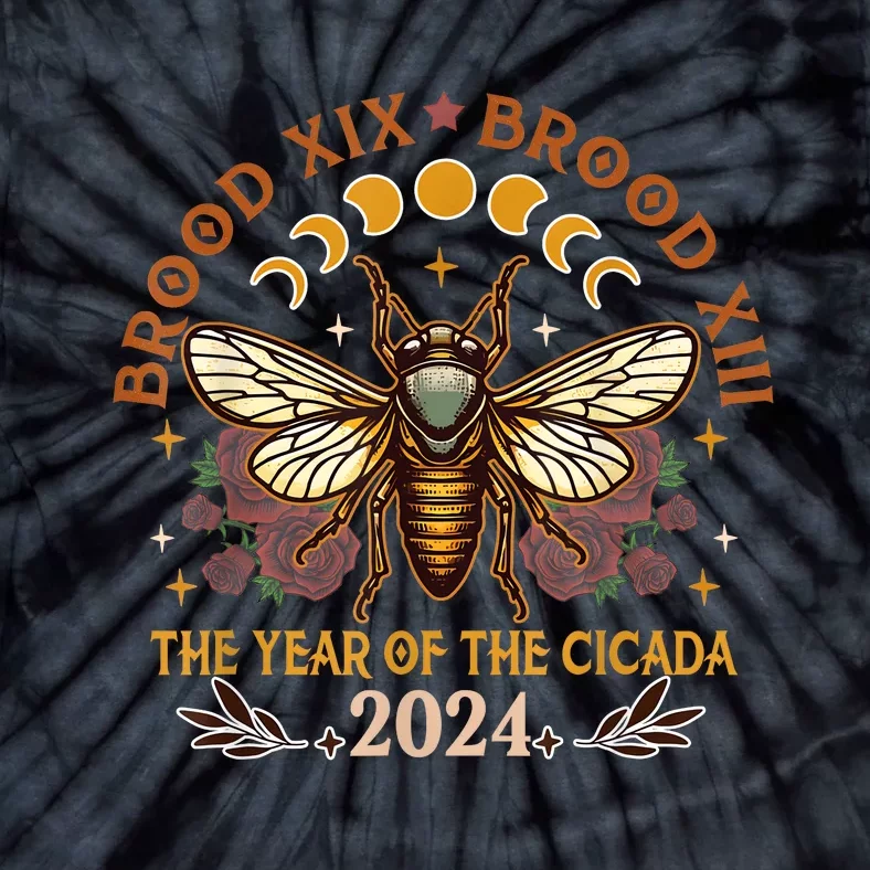 Cicada Lover Brood Xix Brood Xiii Year Of The Cicada 2024 Tie-Dye T-Shirt