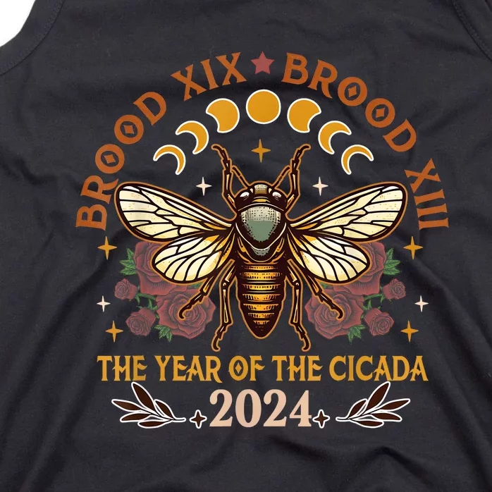 Cicada Lover Brood Xix Brood Xiii Year Of The Cicada 2024 Tank Top