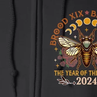 Cicada Lover Brood Xix Brood Xiii Year Of The Cicada 2024 Full Zip Hoodie