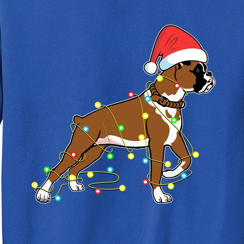 Christmas Lights Boxer Dog Lover Funny Gift Cool Gift Sweatshirt