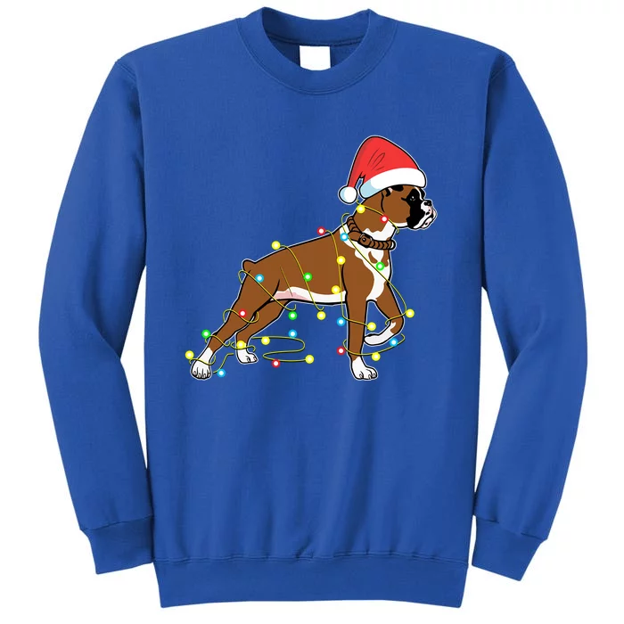 Christmas Lights Boxer Dog Lover Funny Gift Cool Gift Sweatshirt