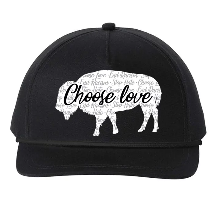 Choose Love Buffalo Snapback Five-Panel Rope Hat