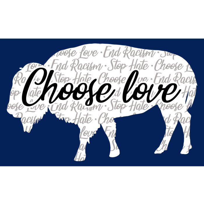 Choose Love Buffalo Bumper Sticker