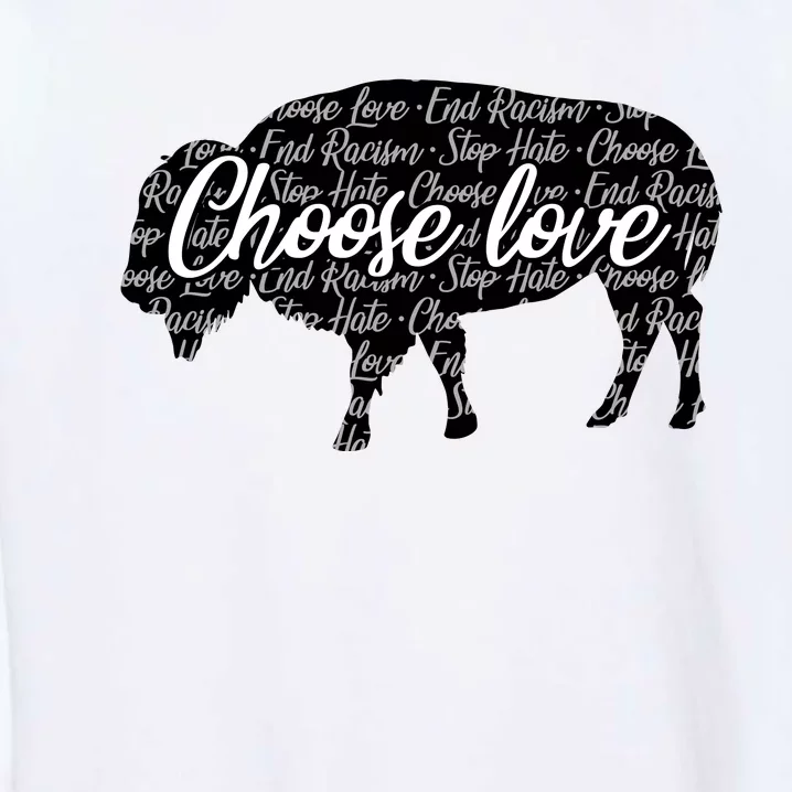 Choose Love Buffalo Garment-Dyed Sweatshirt