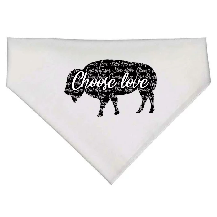 Choose Love Buffalo USA-Made Doggie Bandana