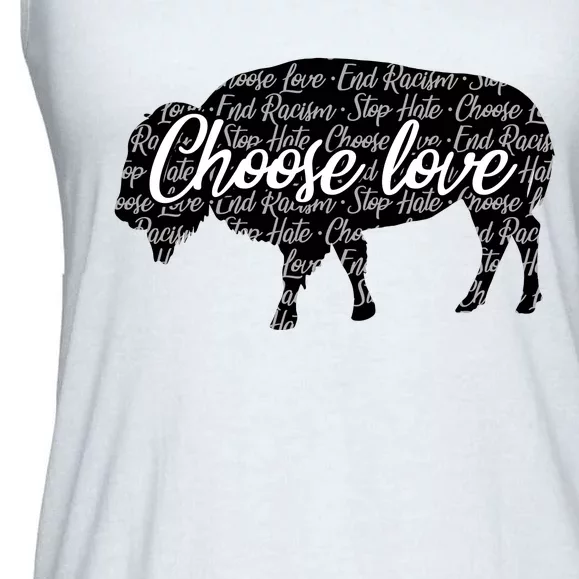 Choose Love Buffalo Ladies Essential Flowy Tank