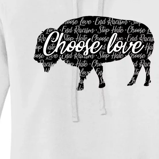 Choose Love Buffalo Women's Pullover Hoodie