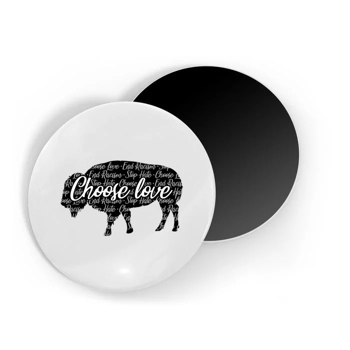 Choose Love Buffalo Magnet