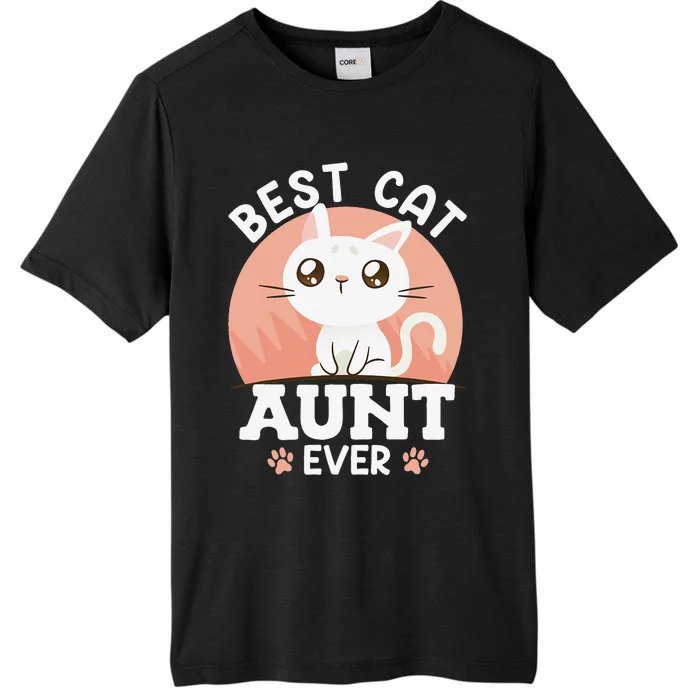 Cats Love Best cat aunt ever family aunt ChromaSoft Performance T-Shirt