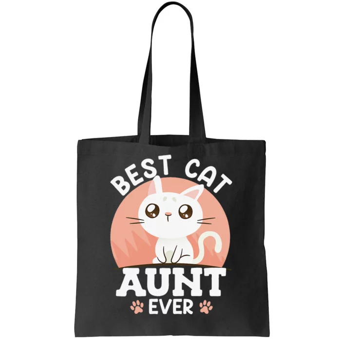 Cats Love Best cat aunt ever family aunt Tote Bag