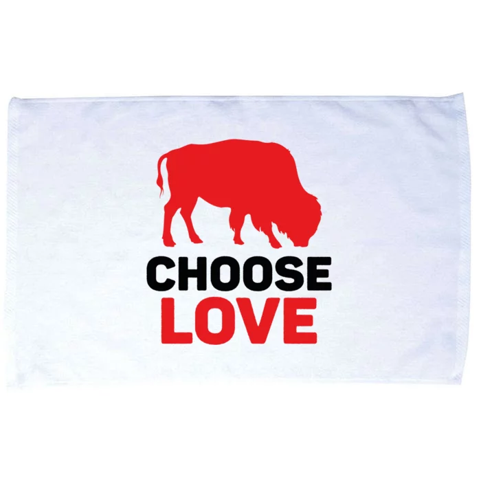 Choose Love Buffalo Gift Microfiber Hand Towel