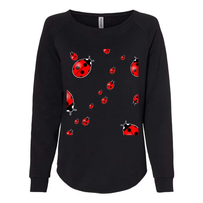 Cute Ladybugs Bugs Lover Womens California Wash Sweatshirt