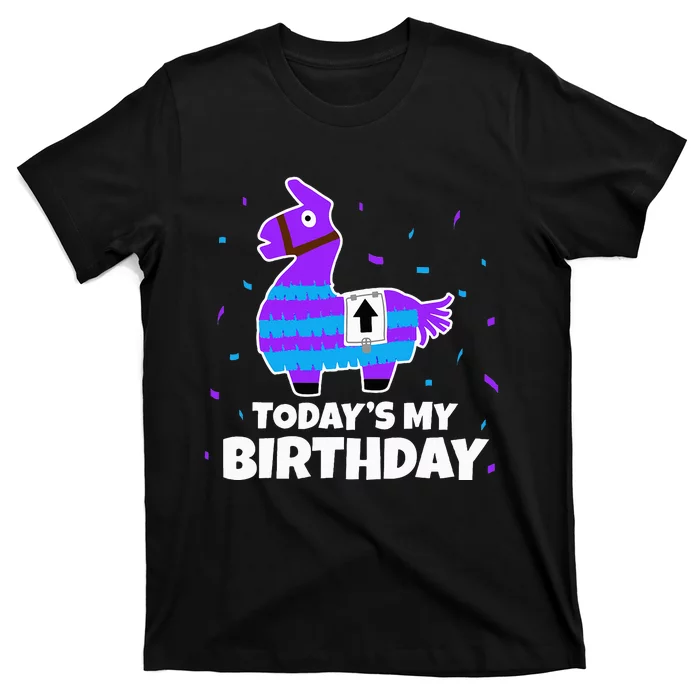 Cute Llama Birthday Party Celebration T-Shirt