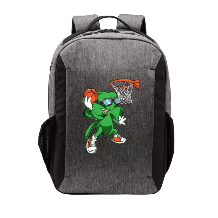 Clover Leprechaun Basketball Dunk St Patricks Day Sport Cool Gift Vector Backpack