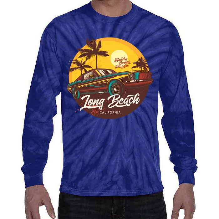 California Long Beach Tie-Dye Long Sleeve Shirt