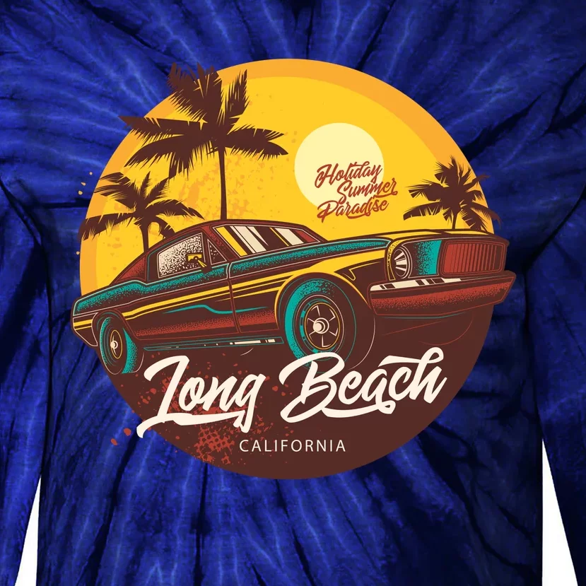 California Long Beach Tie-Dye Long Sleeve Shirt