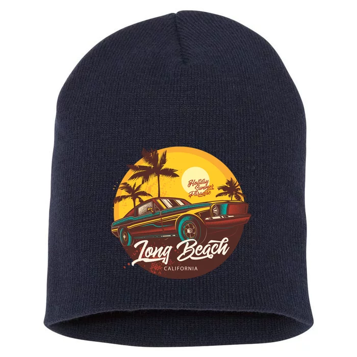 California Long Beach Short Acrylic Beanie