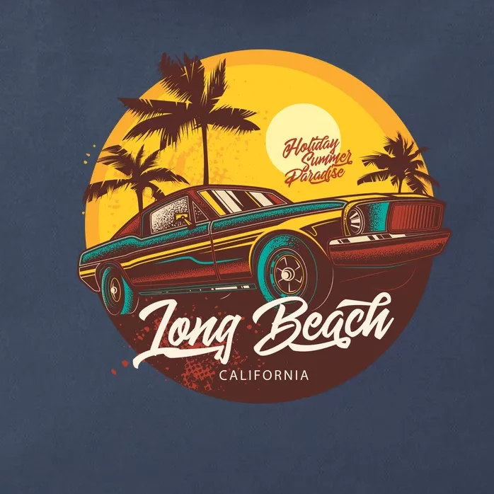 California Long Beach Zip Tote Bag