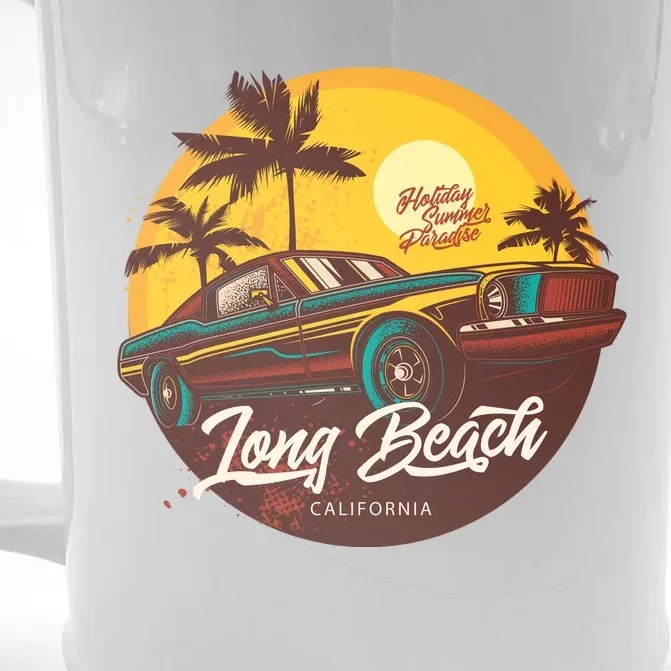 California Long Beach Front & Back Beer Stein