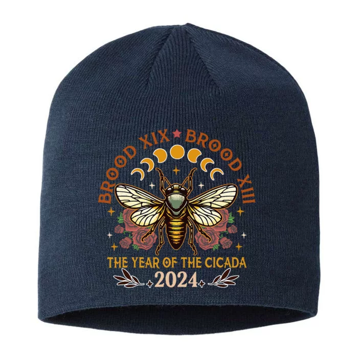 Cicada Lover Brood Xix Brood Xiii Year Of The Cicada 2024 8 1/2in Sustainable Knit Beanie