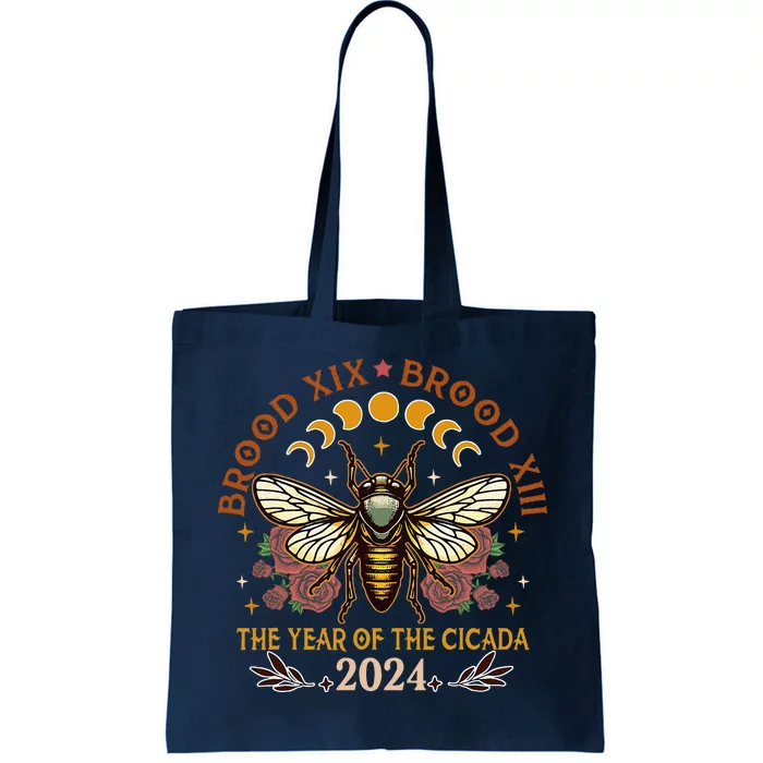 Cicada Lover Brood Xix Brood Xiii Year Of The Cicada 2024 Tote Bag