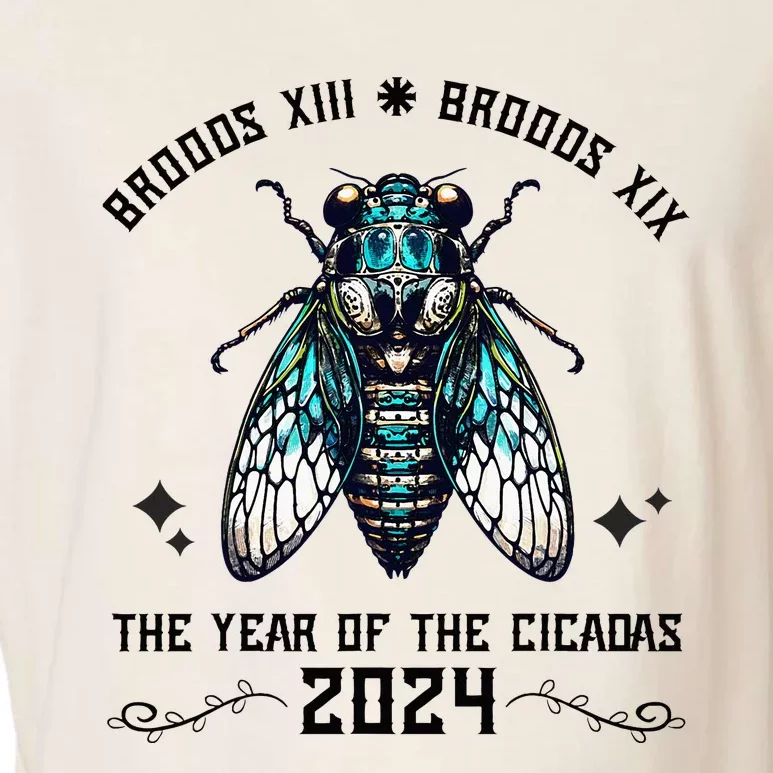 Cicada Lover Brood Xix Brood Xiii Year Of The Cicada 2024 Garment-Dyed Women's Muscle Tee