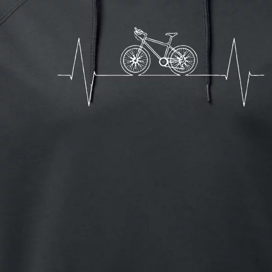 Cycling Lover  Bicycle Rider  Cycling Performance Fleece Hoodie