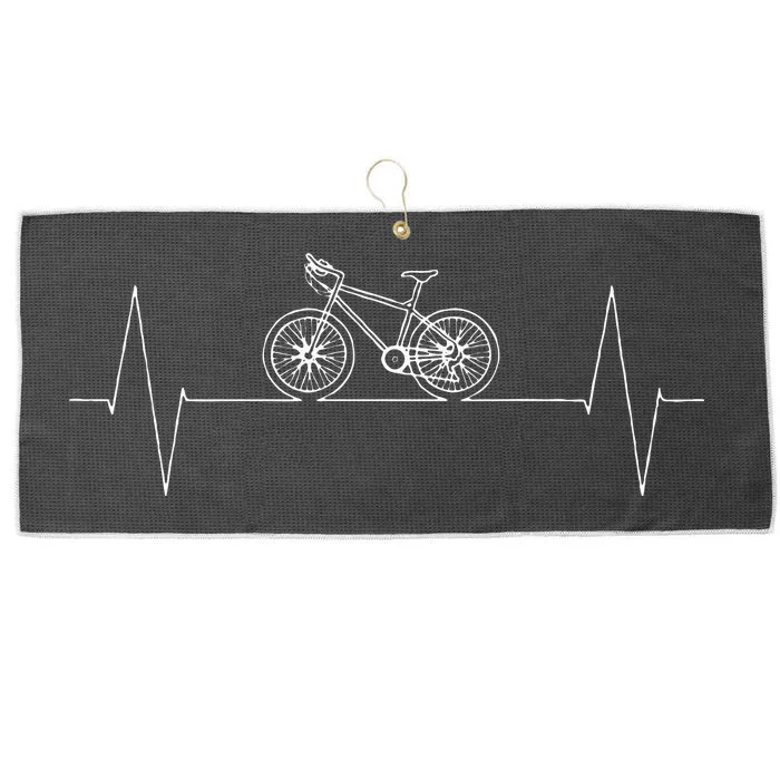 Cycling Lover  Bicycle Rider  Cycling Large Microfiber Waffle Golf Towel