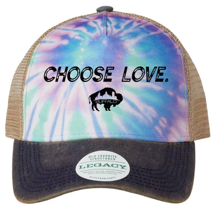 Choose Love Buffalo Stop Hate End Racism Choose Love Legacy Tie Dye Trucker Hat