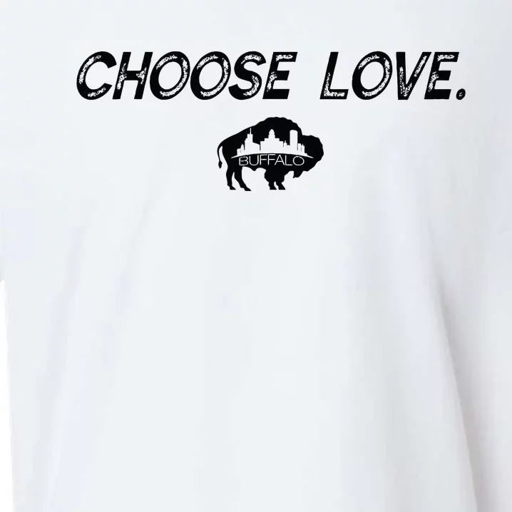 Choose Love Buffalo Stop Hate End Racism Choose Love Sueded Cloud Jersey T-Shirt