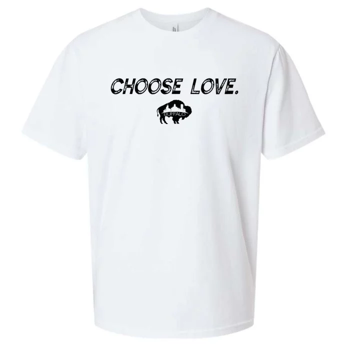 Choose Love Buffalo Stop Hate End Racism Choose Love Sueded Cloud Jersey T-Shirt