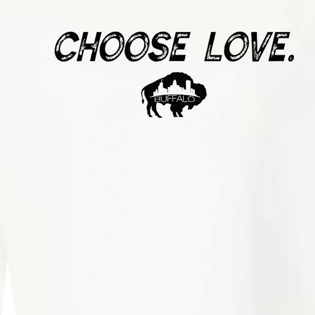 Choose Love Buffalo Stop Hate End Racism Choose Love Cropped Pullover Crew