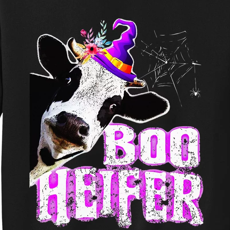 Cow Lover Boo Heifer Funny Halloween Farmer Gift Sweatshirt