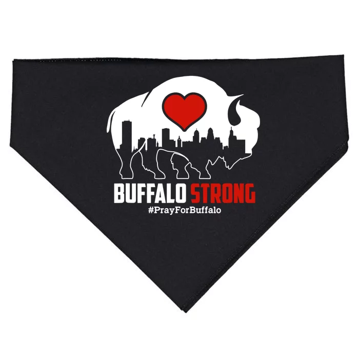 Choose Love Buffalo Strong Pray For Buffalo USA-Made Doggie Bandana