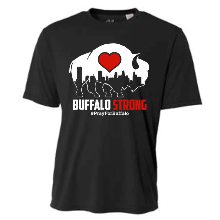 Choose Love Buffalo Strong Pray For Buffalo Cooling Performance Crew T-Shirt