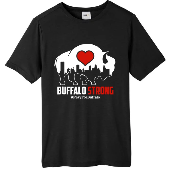 Choose Love Buffalo Strong Pray For Buffalo ChromaSoft Performance T-Shirt