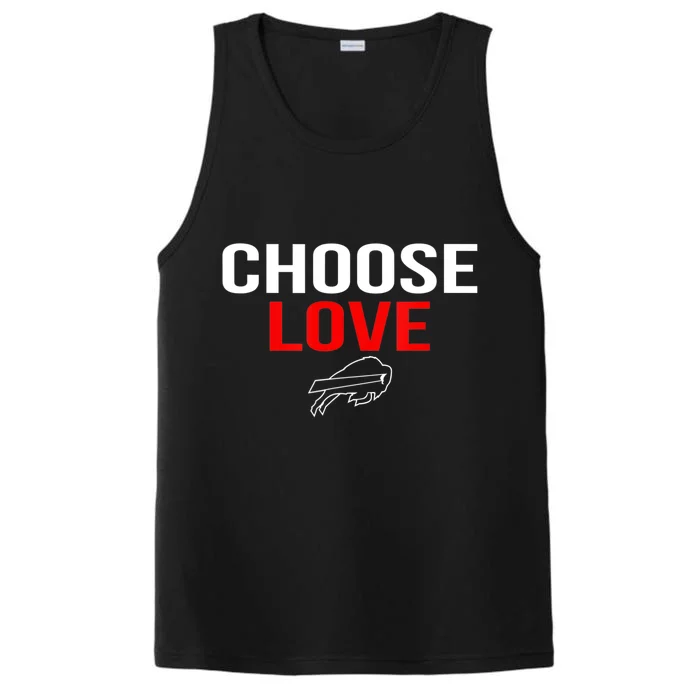 Choose Love Buffalo Stop Hate End Racism Choose Love Buffalo Performance Tank