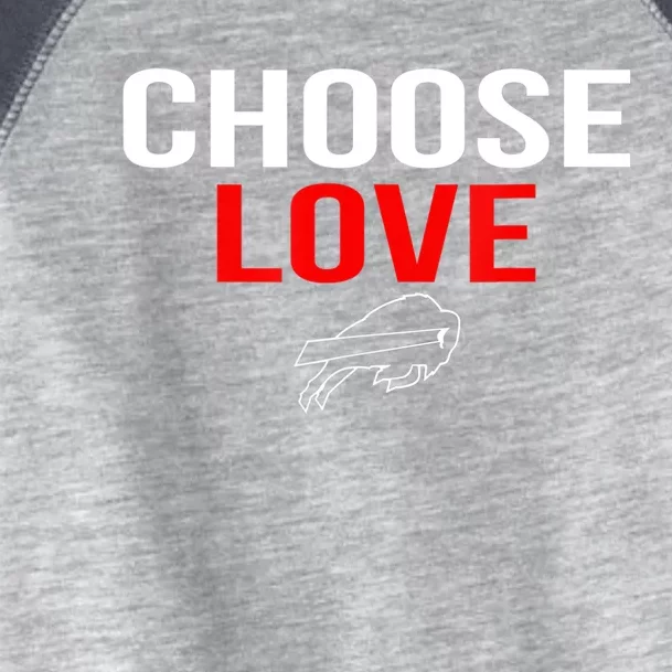 Choose Love Buffalo Stop Hate End Racism Choose Love Buffalo Toddler Fine Jersey T-Shirt