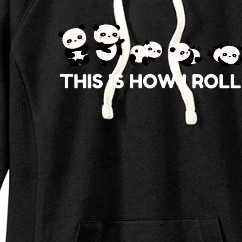 Cute Little Bear Panda Design This Is How I Roll Women's Fleece Hoodie